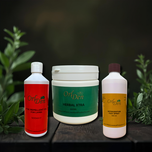 Sheep Combo: Fox Repellent + Herbal Xtra + Foot Spray
